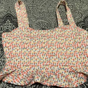 forever 21 flower tank top